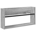 vidaXL Magasinreol med hylle Grå Sonoma 60 x 12 x 30 cm Konstruert tre