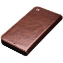 Qialino Classic iPhone 13 Mini Lommebok-deksel I Lær Brun