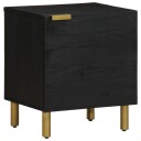  Nattbord 2 stk svart 40x33x46 cm heltre mango 8721158447388