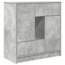  Skjenk med skuffer og dører betonggrå 70,5x34x74,5 cm