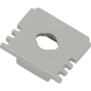Ansell Lighting endestykke med hull 13x15,9 mm aluminium