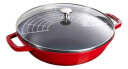 Staub Wok med glasslokk Ø30 cm 4,4 L Rød