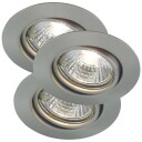 Nordlux Triton downlight 3 stk børstet stål