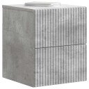  Vegghengt Nattbord Betonggrå 33 x 34,5 x 40 cm Konstruert tre
