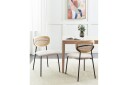 Sett med 2 spisestuestoler Mayetta - Natur, beige, svart