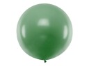 MØRK GRØNN Pastellfarget Rund JUMBO Ballong 1 meter