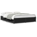  Sengeramme svart 140x190 cm konstruert tre og metall 8721102610424