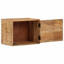  Vegghengt nattbord 40x30x25 cm heltre mango