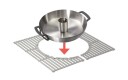 Enders Grillform/roaster switch grid 7793 rustfritt stål og støpejernshåndtak