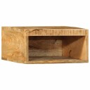  Veggmontert TV benk 40x30x19 cm grovt heltre mangotre