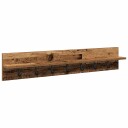  Vegghengt kleshenger med hylle Gammelt tre 100 x 10.5 x 18 cm
