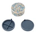 Bon Dep Jewelry Box Round Mw Liberty Francesca Tulip - Blue - ONE SIZE