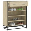  Skoskap sonoma eik 75x38x97,5 cm konstruert tre og metall 8721102923821