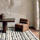 Ryetepper   Dotty svart/hvitt Størrelse: 160 x 230 cm