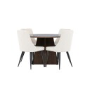 Spisegruppe Venture Home Bootcut Ø110 med 4 stk Leone Stoler
