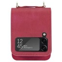 Samsung Galaxy Z Flip4 Hybrid-deksel med Kortholder Rød
