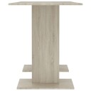 vidaXL Spisebord sonoma eik 110x60x75 cm sponplate