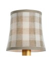 Schumacher 5" Natural Sidney Check Soft Empire Shade