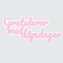 Kaketopp Gratulerer Med Dåpsdagen Rosa 