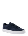 J. Lindeberg Art Signature Suede Sneaker   Navy   45