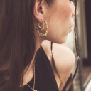 Sistie 2Nd Xenia x Sistie 2nd Large Earrings Forgylt Rustfritt stål 