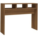 vidaXL Konsollbord brun eik 105x30x80 cm konstruert tre