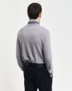 Turtleneck genser i merinoull GREY MELANGE M