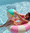 Petites Pommes Otto Beach Ball   Multi/patterned   ONE SIZE