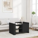  Salongbord svart 80x50x50 cm konstruert tre 848354