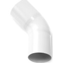 Plastmo bend Ø90mm 45° hvit white