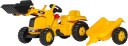 Rolly Toys RollyKid CAT traktor med skuff og henger Gul