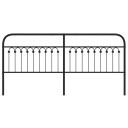  Sengegavl i metall svart 200 cm 8721102645273