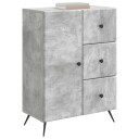  Serviesskap Betonggrå 66 x 34,5 x 90 cm Konstruert tre