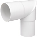 Plastmo albuerør Ø110mm 90° Hvit