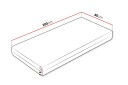 Frohike Fjærmadrass 80x200 cm - Hvit