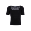 Dina Top Black XS Knitted SS sweater