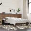 Sengeramme brun eik 90x190 cm konstruert tre og metall 8721102448645