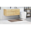  Badematte Rektangulær Brun 60x90 cm Polypropylen Antiskli