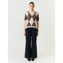 YAS   Genser Yasjohi Ss Wool Blend Pullover S. N   Grå