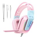 Onikuma X13 gaming hodetelefoner Rosa