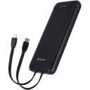 Denver Powerbank 10 000 mAh med Rask PD20W-Lading, Svart