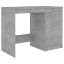 vidaXL Skrivebord betonggrå 100x50x76 cm sponplate
