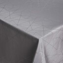 Nordstrand Home Bordduk 140x420 cm Jacquardduk med geometrisk mønster i grått Eksklusiv festduk