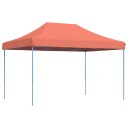  Sammenleggbart partytelt pop-up terrakotta 410x279x315 cm 4005013