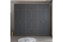 Munna Garderobe 277x253 cm - Antrasitt