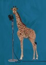 Giraffe Jam Session Poster Plakat / 50x70cm