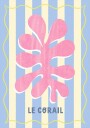 Le Corail Blue/Cream Poster Plakat / 70x100cm