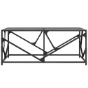  Salongbord med svart glassplate 98,5x50x41 cm stål 845997