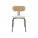 Umage Curious spisestol eik/svart metall Teddy White