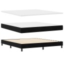 Box Spring Seng med Madrass Svart 180x200 cm Fløyel